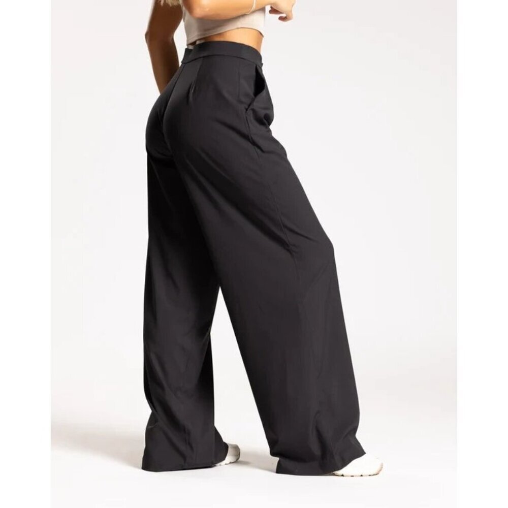 P'tula Black Wide Leg Trousers